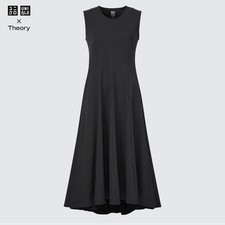 【UNIQLO×Thepry】Ultra Stretch Long Dress Black Size S