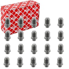 20x FEBI RADMUTTERN SATZ M12 X 1,5 VERCHROMT FLACHBUND FÜR LEICHTMETALLFELGEN