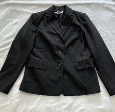 Allegory Women  s Black 2-Button Notch Lapel Stretch Blazer Jacket Size 12