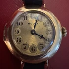 Antique Rolex 1928 Vintage 9k Gold Ladies Watch Telephone Dial Art Deco - 25mm