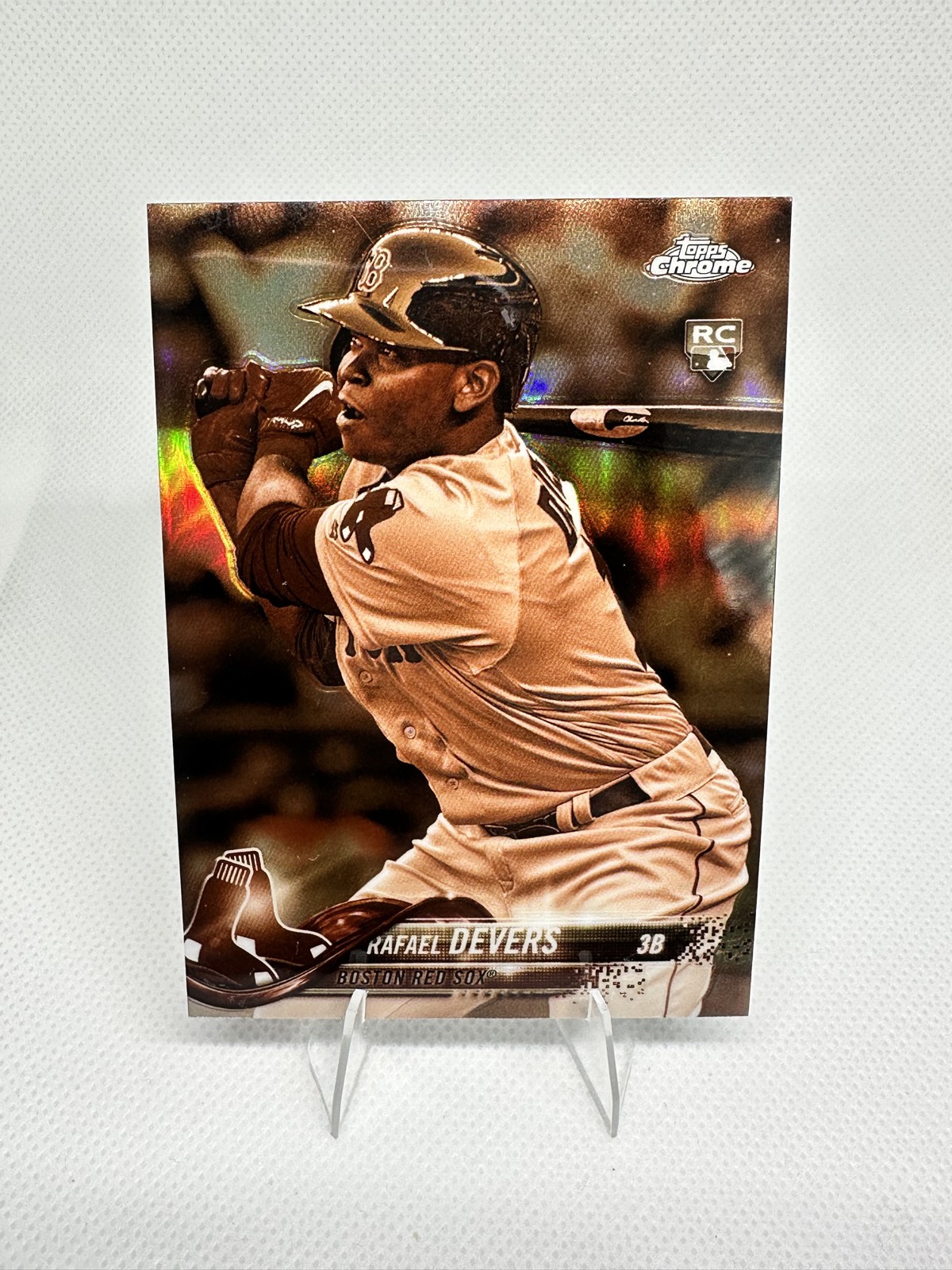 2018 Topps Chrome - Rafael Devers #25 Sepia Refractor (RC)