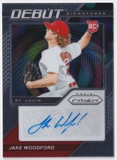 2021 Panini Prizm #DS-JW Jake Woodford Debut Signatures St. Louis Cardinals