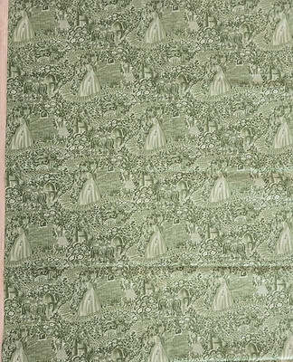 2000 David Textiles Beth Bruske Green Wizard of Oz Quilt Fabric 3yds x 44'' OOP