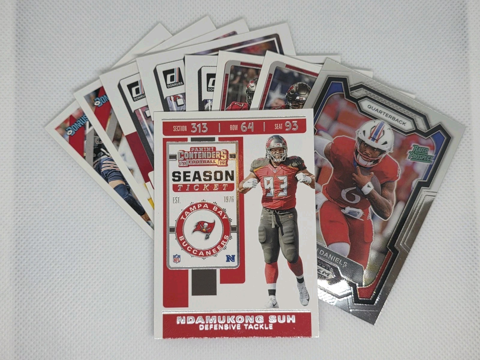 🔥 Nfl Football 9 Card Lot – Jalon Daniels Rc, Ndamukong Suh & More! 🔥