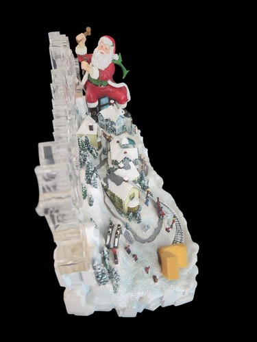 Bradford Thomas Kinkade Santas Inspiration Village Lights Music Train Motion 17" - Picture 4 of 9