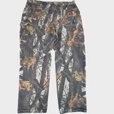 Vtg Carhartt Canvas Carpenter Pants Mens 38x30 Realtree Camo B158 CMO Dungaree