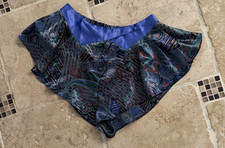 Vintage Kathryn SILKY  Satin PJ RUFFLED Shorts SIZE SMALL