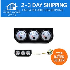 Durable 3-in-1 Auto Gauge Kit: Oil, Water Temperature, and Voltage Measurement
