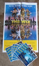 1978 Original Movie Poster 27 X 41 The Wiz One Sheet Printed USA + 8 Lobby Cards