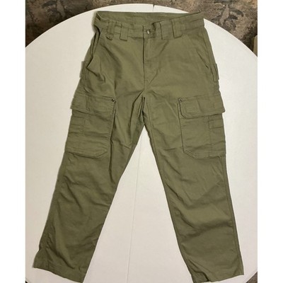 Duluth Trading Co DuluthFlex Fire Hose Cargo Pants Mens 32x30 Green Workwear