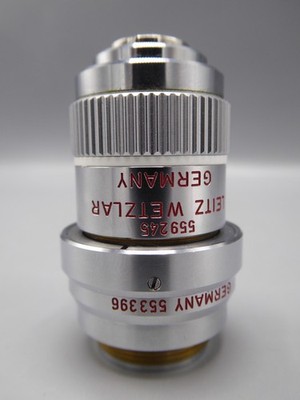 Leitz Wetzlar NPL FLUOTAR 100x/0.90 Mikroskop Objektiv mit ICR 100x/0.90 P Prism