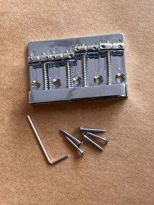 US 4 String Hardtail Bass Guitar Bridge for Fender Precision Jazz Bass PB JB