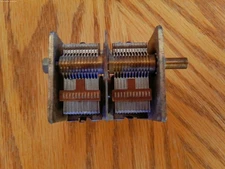 Dual 360pf Variable Capacitor Bearing Drive 1/4" Shaft (Tested Good)