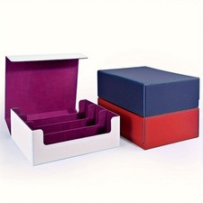 PU Leather Trading Card Storage Box  Fits for MTG, TCG,Yugion Cards
