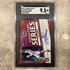 2020-21 Donruss Optic Choice IVICA ZUBAC Signature Series AUTO Red Mojo SGC 9.5