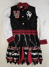 Spirit Ghostface Varsity Scream Team Cheerleader Halloween Costume Size M Girls