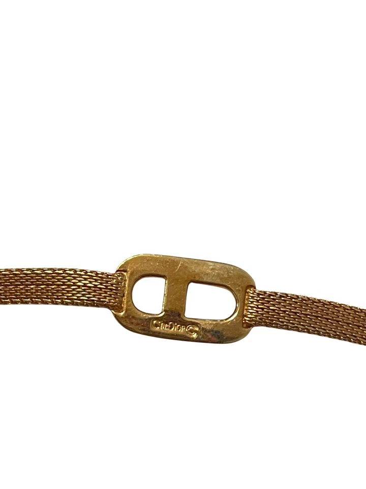 Auténtico brazalete de serpiente Christian Dior chapado en oro Foto 2 de 4
