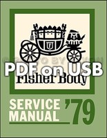 1978-1979 Pontiac Shop Manuell USB Trans Am Firebird Bonneville Grand Prix Am