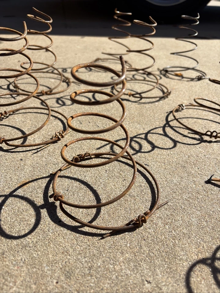 Lot Of 10 Rusty Vintage Coil Bed Springs For Crafting Farmhouse - Image 2 of 4