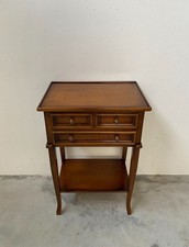 MOBILE COMODINO / TAVOLINO SERVITORE SALOTTO IN LEGNO NOCE CLASSICO VINTAGE