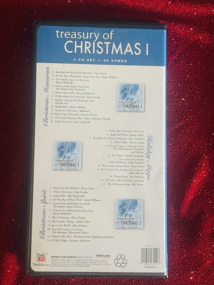 Time Life Treasury of Christmas Volume 1 3 Disc Set 2007 Memories Longbox - Image 4 of 4