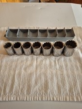 Craftsman (G) 7 Piece MM Socket Set 12 Pt. 1/2" Drive Made In USA