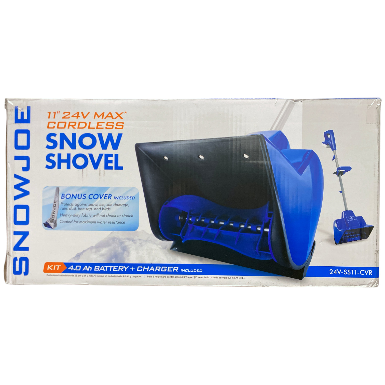 24-Вольтовая аккумуляторная лопата для уборки снега Snow Joe с дополнительным чехлом, 24V-SS11-CVR