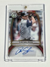 2025 Topps Tribute Baseball Tim Salmon ANGELS Certified Red On Card Auto /75