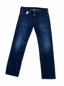 Levi's 501 Original Fit Jeans Men's 32x32 Dark Wash Button Fly Straight Denim