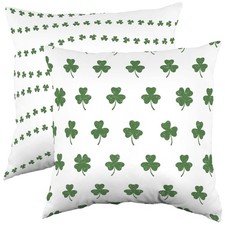 Distressed Clovers Decorative Pillow, 2 Sizes, Made in the USA