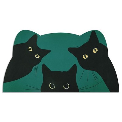 Cat Food Mat - Pet Feeding Mat for Floor Non-Slip Waterproof Super Absorbent ...
