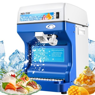 Commercial Ice Shaver Machine Electric Ice Cube Crusher Snow Cone Maker with ...