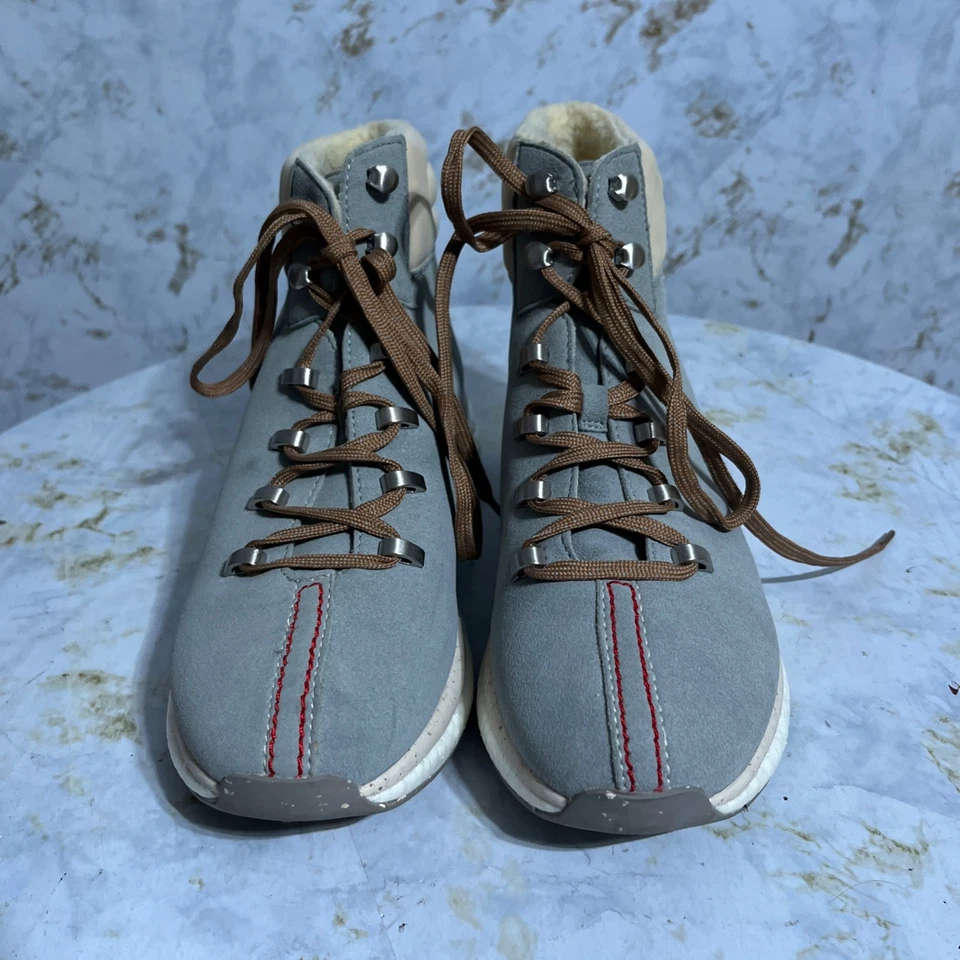 OTBT Buckly женщин размер 9 М туфли серый коричневый комфорт шнурует вверх моды ботильоны - Изображение 3 из 4