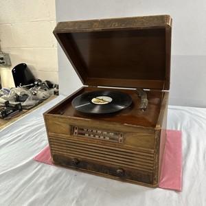 VINTAGE PHILCO 10535-A FM/AM Tube RADIO AND RECORD PLAYER 