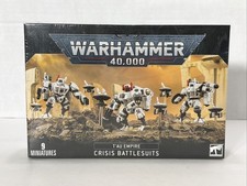 Warhammer 40k T'au Empire CRISIS BATTLESUITS 9 Miniatures NEW SEALED