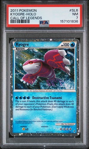 Kyogre graded PSA 7 for sale on eBay