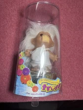 Original Good Luck Troll doll  by DAM 2006 New 3.5 inch tall white outfit