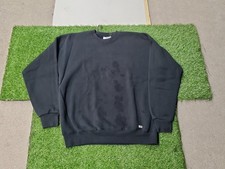 90's LEE PULLOVER SWEATSHIRT MEN SIZE XL 23 28 BLACK MADE IN U.S.A
