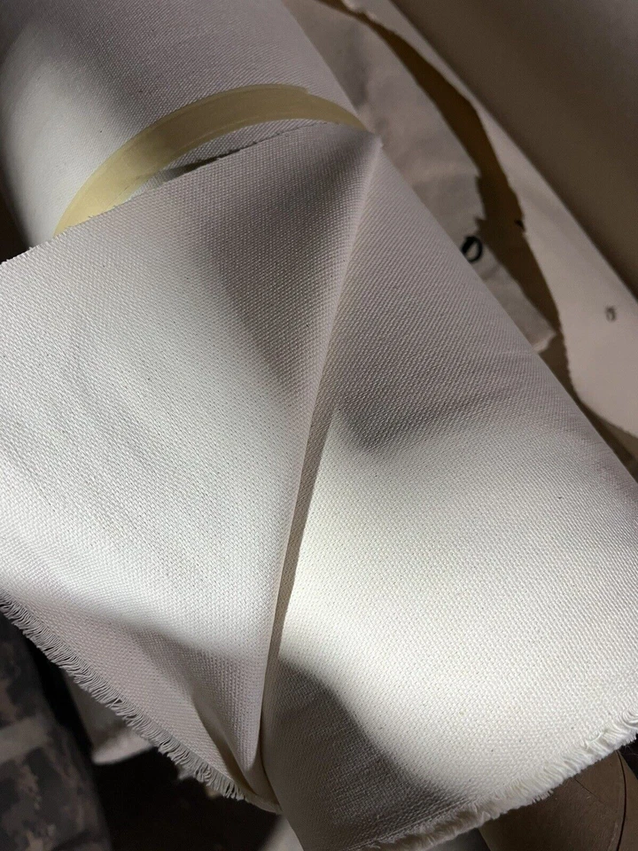 Lona de algodón natural 7 oz. 60 pulgadas de ancho por yarda Foto 2 de 3