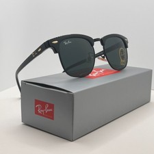Ray-Ban RB3016 Clubmaster Sunglasses Black Frame Black Lens 51-21-145