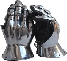 Medieval Knight Gauntlets Gothic Gauntlet Gloves Heavy 16 Gauge