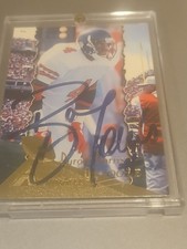 byron bam morris signed card autographed nfl football rookie rc texas tech . rookie card picture