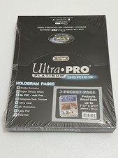 100 Ultra PRO Platinum Ser 3 Pocket Pages - Proof Sets 7 7/8" x 3 5/8" SEALED