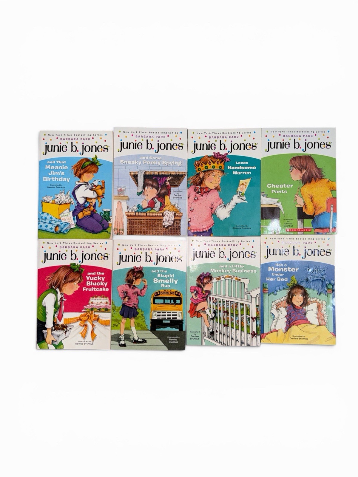 Junie B. Jones Lot of 8 Books by Barbara Park Scholastic Paperback Chapter Books