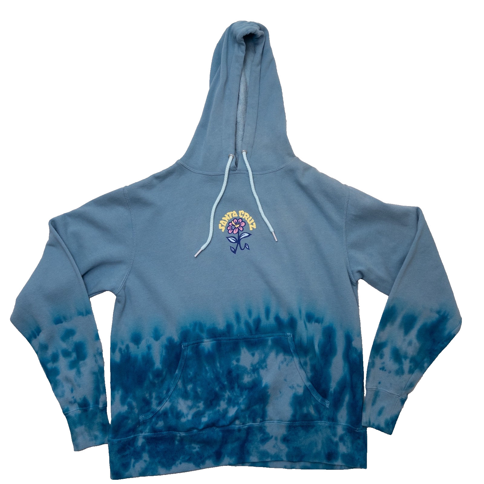 Santa Cruz Women&rsquo;s Small Tie Dye Hoodie  Blue Pullover Swe