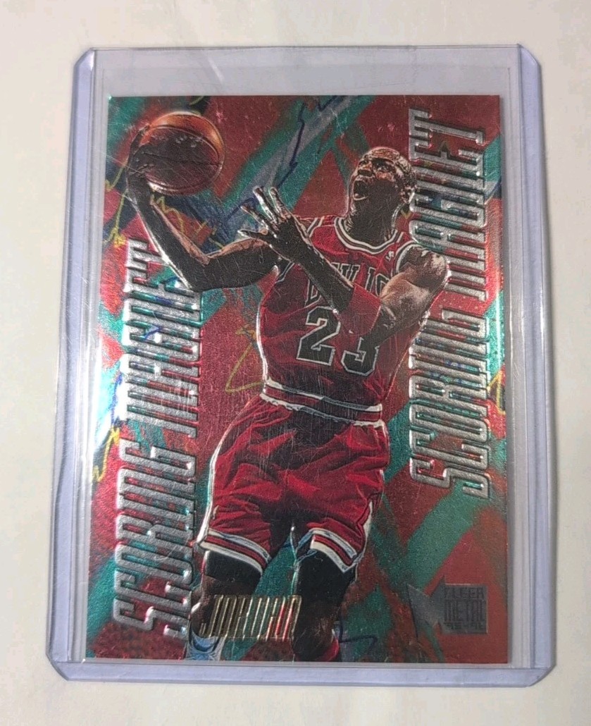 🔥 1995-96 Fleer Metal - Scoring Magnet Michael Jordan #4