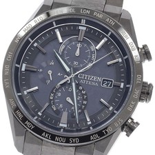CITIZEN Attesa AT8287-62E/H800-A1CN20C HAKUTO-R Solar Powered Radio Men's_950523