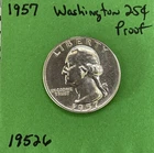 1957 Washington Quarter 25c Gem Proof 90% Silver