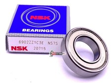 NSK 6902 ZZ C3 Deep Groove Ball Bearing, Metal Shielded 61902-ZZ 15x28x7mm