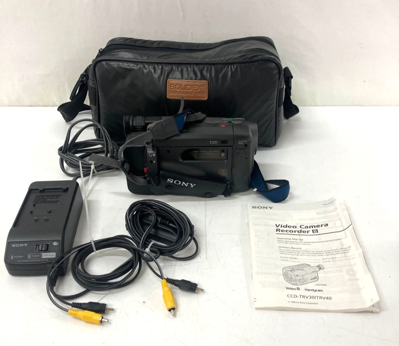 Vintage Sony Handycam CCD-TRV30 Camcorder w/ Charger - Tested, Works
